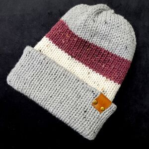 Reversible Multicolor Knit Beanie